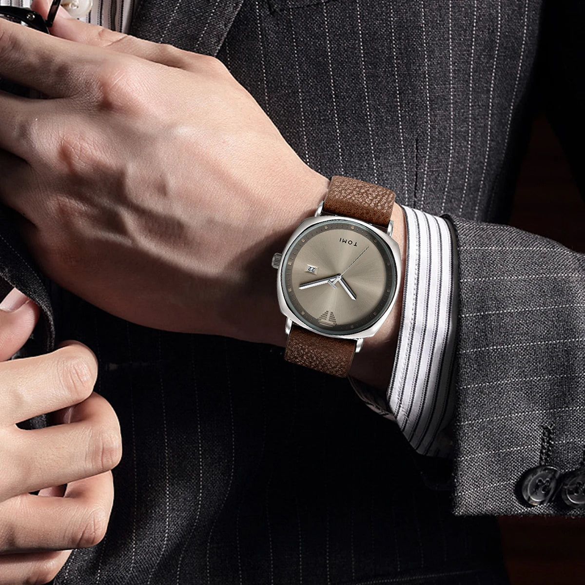 OEM Accept Quartz Watch Fashion Casual Simple Men's and Women's Watches Versatile Watch Reloj