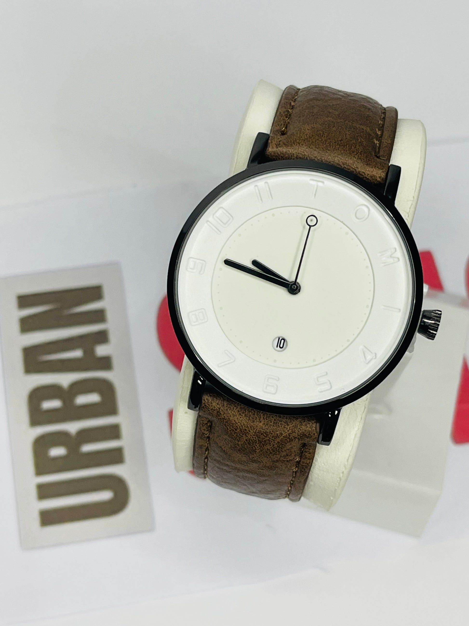 Men's Minimalist Fashion Watch Men's and Women's Watch Versatile Calendar Round Large dial Quartz Watch Premium Watch