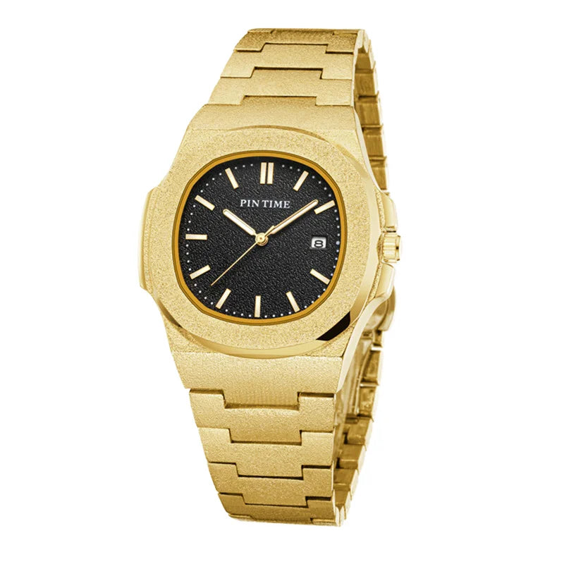 Custom Quartz Men's Wristwatch Classic Simple Square Design Analog Waterproof Sports Silicone Watch Miyota Relojes Low Price