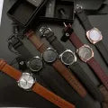 Business Quartz Watch with Large Square Dial                                                                                                                                                                                   .