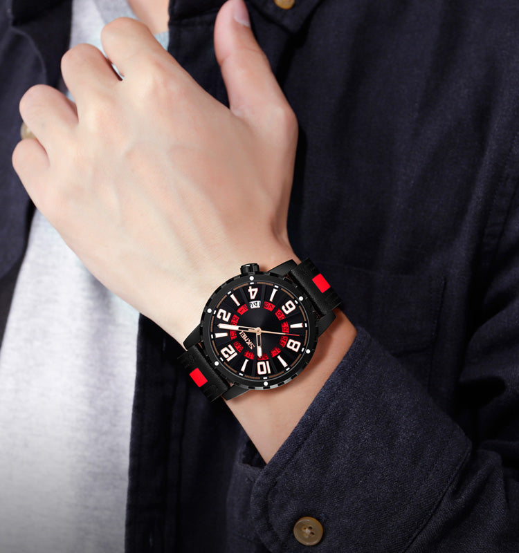 NS 9202 Leather Bracelets  Watch